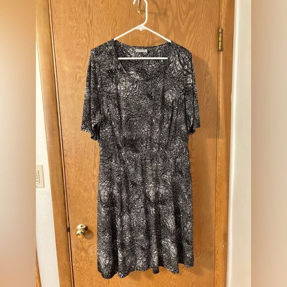 Spruce and Sage Eclipse Fit & Flare Dress 2x (16-18) $14 - Picture 4 of 5